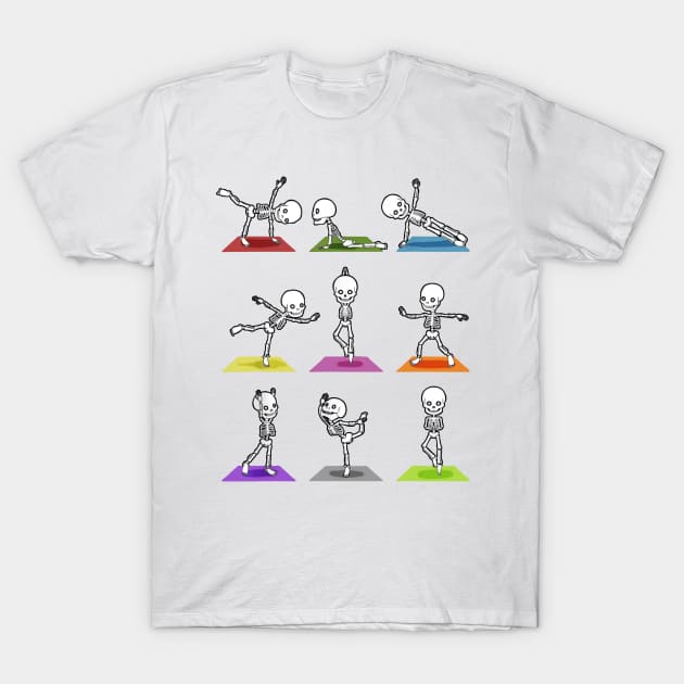 Skull Yoga T-Shirt by Saamdibilquraniart